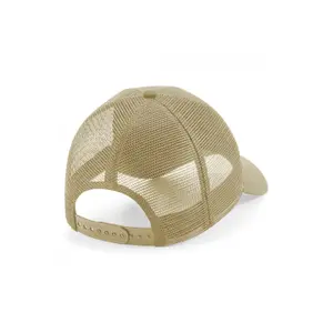 Adjustable back mesh cap with removable patch Beechfield image-1