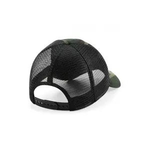 Adjustable back mesh cap with removable patch Beechfield image-1