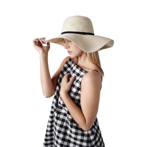 Women's wide brim summer hat Beechfield Marbella image-1