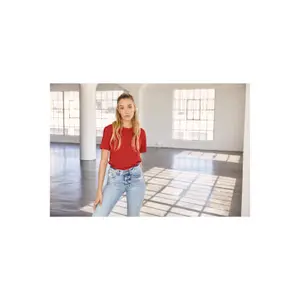 T-Shirt, Rundhalsausschnitt, Damen Bella + Canvas image-2