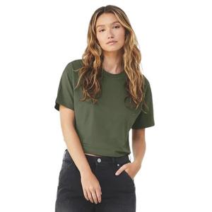 be6482-militarygreen-kort-dames-t-shirt-bella-canvas-militairgroen