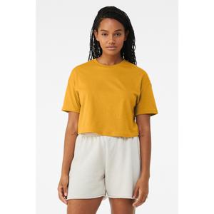 be6482-mustard-dames-t-shirt-bella-canvas-mosterd