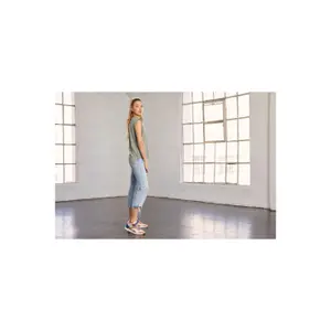 T-Shirt mit Rollärmeln, Damen Bella + Canvas Flowy image-2