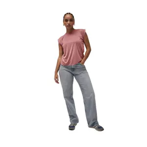 T-Shirt mit Rollärmeln, Damen Bella + Canvas Flowy image-1