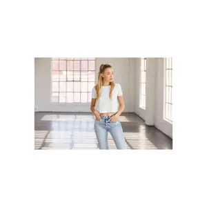 Crop T-Shirt Frau Bella + Canvas Flowy image-3