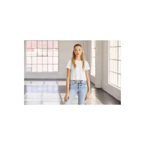 Crop T-Shirt Frau Bella + Canvas Flowy image-1