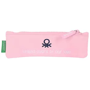 Narrow pencil case for babies Benetton Vichy image-1