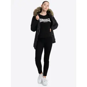 Long hooded puffer coat for women Benlee Kimmeridge image-1