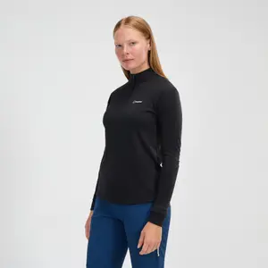 Dół koszulki z długim rękawem ½ zip damski Berghaus Ivyhill image-4