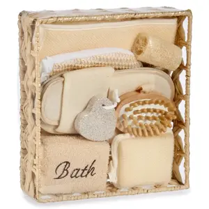 Rattan bathroom basket with 8 accessories for children Berilo image-0