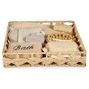Rattan bathroom basket with 8 accessories for children Berilo image-2