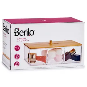 Metracrylate and bamboo storage box Berilo image-2