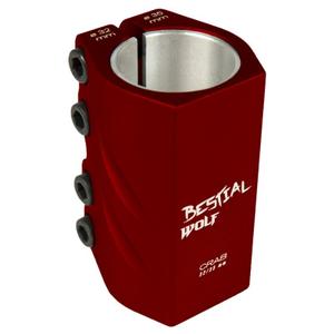 crab1410-grampo-4-parafusos-bestial-wolf-vermelho-cinzento-32-35-mm