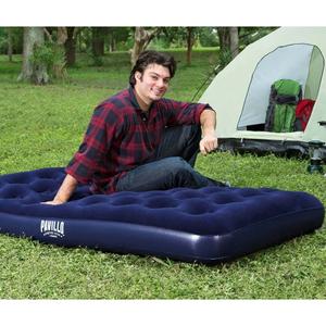 Flocked inflatable mattress bed Bestway image-2