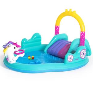 Uppblåsbar enhörningspool för barn Bestway