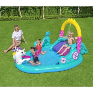 Uppblåsbar enhörningspool för barn Bestway image-2