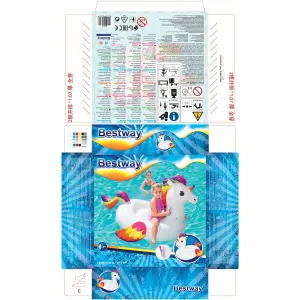 Riding unicorn inflatable boat Bestway 155 image-1