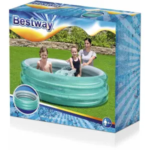 Metallic pool with 3 children's paddles Bestway image-4