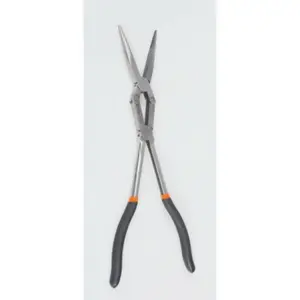 Extra-Long Double Articulation Half-Round Nose Pincer Clamp Beta image-3