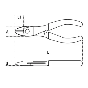 Comfort Bi-Material Coated Low Effort Diagonal Cutting Pliers Beta image-1
