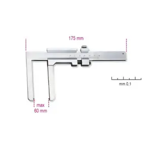 Caliper for Motorcycle Brake Disc with 1/10 Precision Beta image-0