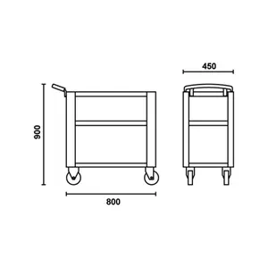 Metallic Trolley Beta C51 image-1