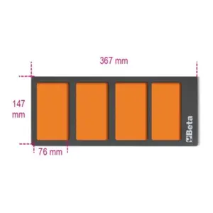 Tool Storage Foam 4 Compartments Beta VPM3 image-0