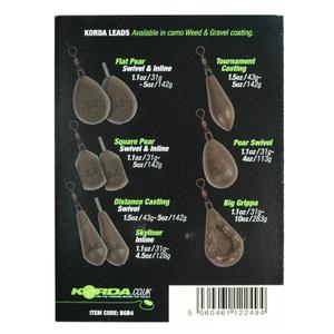dcs5-palline-zavorrate-testurizzate-korda-distance-casting-swivel-5oz-marrone-tu
