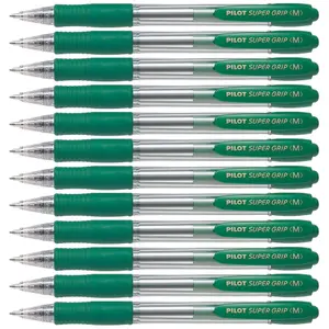 041200-lot-de-12-stylo-a-bille-bic-pilot-super-grip-vert-tu