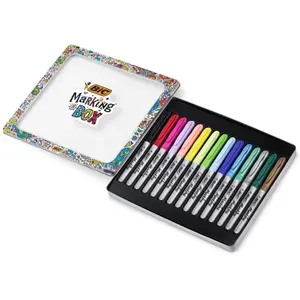 Schachtel mit 15 Permanentmarker Farben BIC image-1