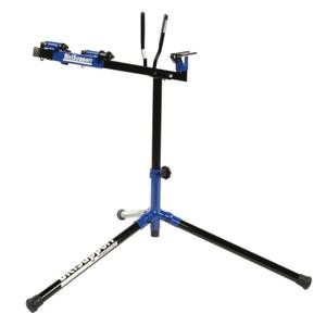186053-cavalletto-di-riparazione-regolabile-per-biciclette-rotazione-pieghevole-bicisupport-nero-blu-84-100-cm