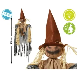 Halloween-prydnad skrämmande fågelskrämma BigBuy Home image-0