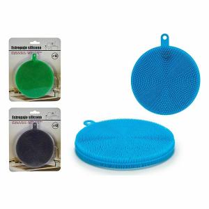 Silicone scrub pad BigBuy Home 11,5x1,3x13 cm image-1