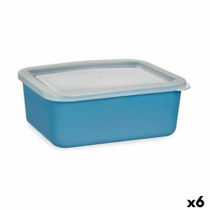Storage box with lid BigBuy Home 14,5x7x19,5 cm (x6) image-1