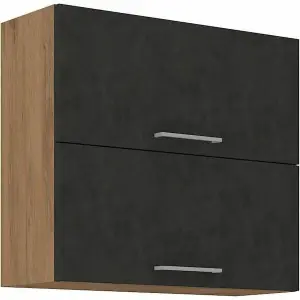 Köksskåp med 2 lådor i melamin BigBuy Home Rock image-1