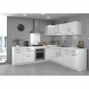 Contemporary high-gloss kitchen cabinet BigBuy Home Start image-1