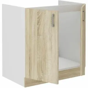 Beistellschrank aus Eiche BigBuy Home Sara image-1