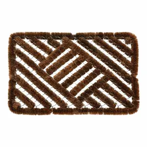 Zerbino da esterno in metallo e fibra di cocco BigBuy Home image-0