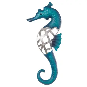Metal sea horse frame BigBuy Home image-0