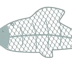 Metal fish frame BigBuy Home image-1