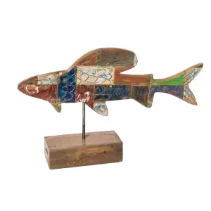 Decorative fish figurine BigBuy Home Calypso image-0