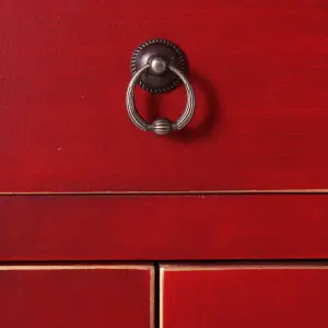 Bedside table iron wood mdf BigBuy Home Oriente image-3