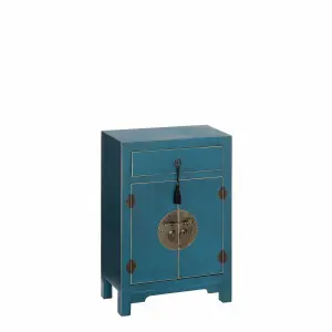 Iron bedside table dmf BigBuy Home Oriente image-0