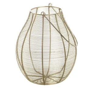 Candeliere a lanterna in ferro BigBuy Home image-0
