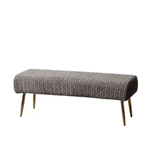 Siedzisko z tkaniny syntetycznej i metalu BigBuy Home image-0