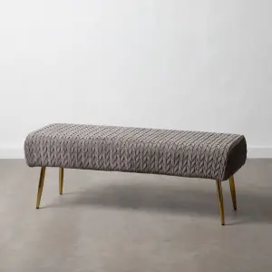 Siedzisko z tkaniny syntetycznej i metalu BigBuy Home image-1