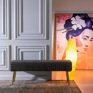 Siedzisko z tkaniny syntetycznej i metalu BigBuy Home image-2