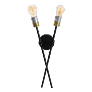 Metalowa lampa ścienna BigBuy Home image-0