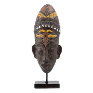 Decorative African resin figurine BigBuy Home image-0