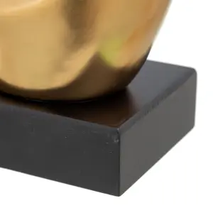 Decorative abstract oval ceramic figurine BigBuy Home image-2